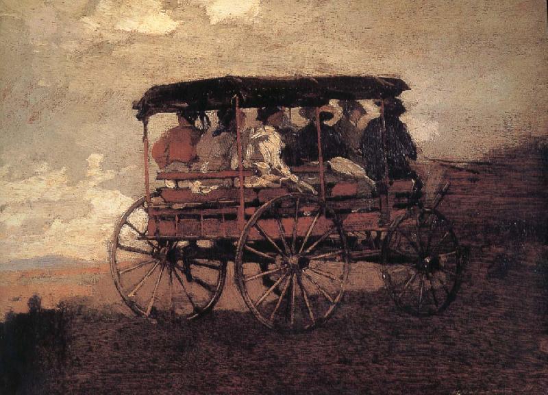 Winslow Homer Hakusan carriage and Streams oil painting picture